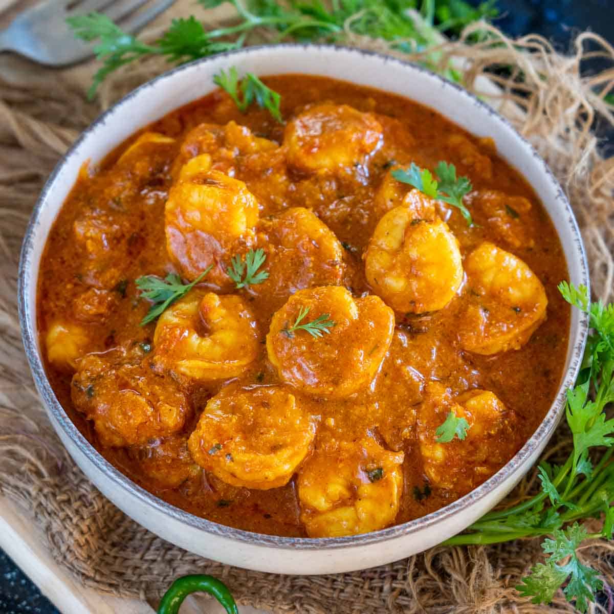 Shrimp Curry or Vindaloo
